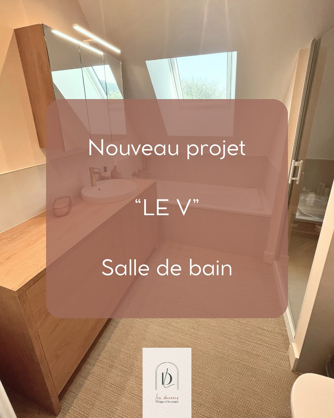 Projet « Le V » Salle de Bain – Chaleur, bois & modernité Po…