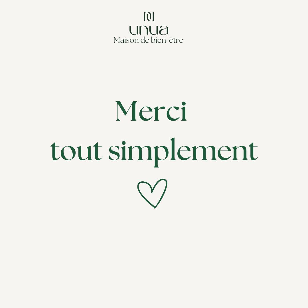 ✨ Merci ✨
2025 a été une année intense.
Tenir l’institut seule, faire face aux défis du quotidien, trouver l’équilibre entre la vie pro et la vie perso… ça n’a pas toujours été simple.
C’est grâce à vous que l’institut continue d’exister et d’avancer.
Votre confiance, votre fidélité, vos échanges, vos sourires : tout ça a compté, chaque jour.
Alors merci à mes clientes, sincèrement.
Je termine cette année reconnaissante, plus forte, et pleine d’envie pour la suite ✨
À très vite à l’institut
Aurélie🌿
