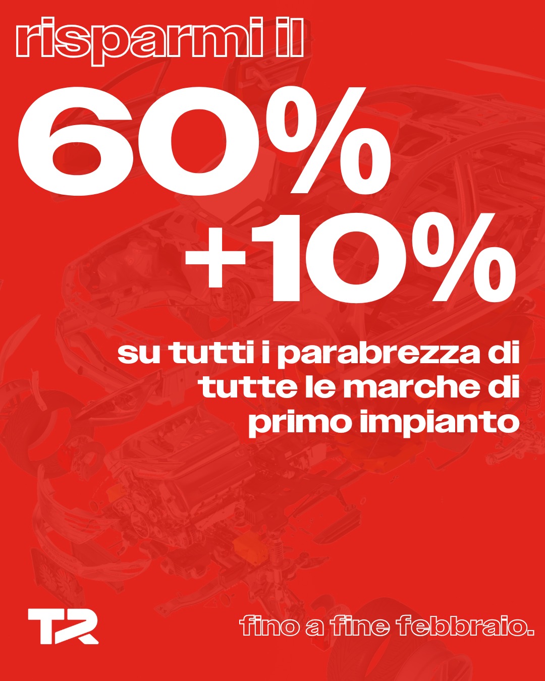 🛡️ Promo parabrezza: -60% + EXTRA 10% su TUTTI i marchi di primo impianto!
È il momento giusto per cambiare prospettiva 👀
✅ Parabrezza di qualità
✅ Per tutte le marche
📦 Offerta valida fino a fine febbraio.
Contattaci per ricevere la tua quotazione personalizzata!
#TicinoRicambi #PromoParabrezza
🛡️ Parabris-Aktion: -60% + EXTRA 10% auf ALLE Erstausrüster-Marken!
Jetzt ist der richtige Moment, um die Sicht zu wechseln 👀
✅ Hochwertige Frontscheiben
✅ Für alle Fahrzeugmarken
📦 Aktion gültig bis Ende Februar.
Kontaktiere uns für dein persönliches Angebot!
#TicinoRicambi #ParabrisAktion #Rabatt #Fahrzeugteile #Frontscheibe #AutoGlas #Schweiz