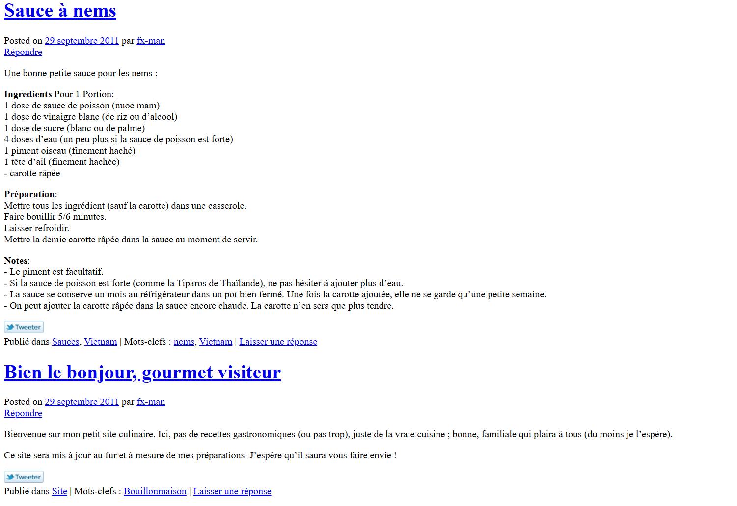 2011 : lancement de BouillonMaison.com (vite abandonné)
2020 : le site est relancé (merci le confinement !)
2026 : changement de serveur, l'occasion de refaire le site !
Bienvenue sur le nouveau https://www.bouillonmaison.com !
#cuisine #food #instafood #cuisinemaison #yummy