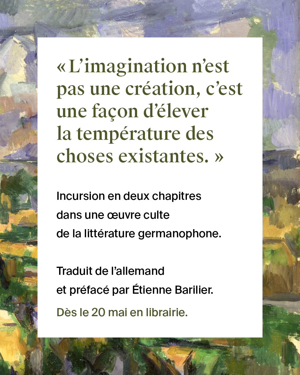 Max Frisch, Peter Handke ou encore Friedrich Dürrenmatt, tous admiraient l'oeuvre de Ludwig Hohl. Entrez dans l'univers singulier d'un auteur culte!
@etiennebarilier