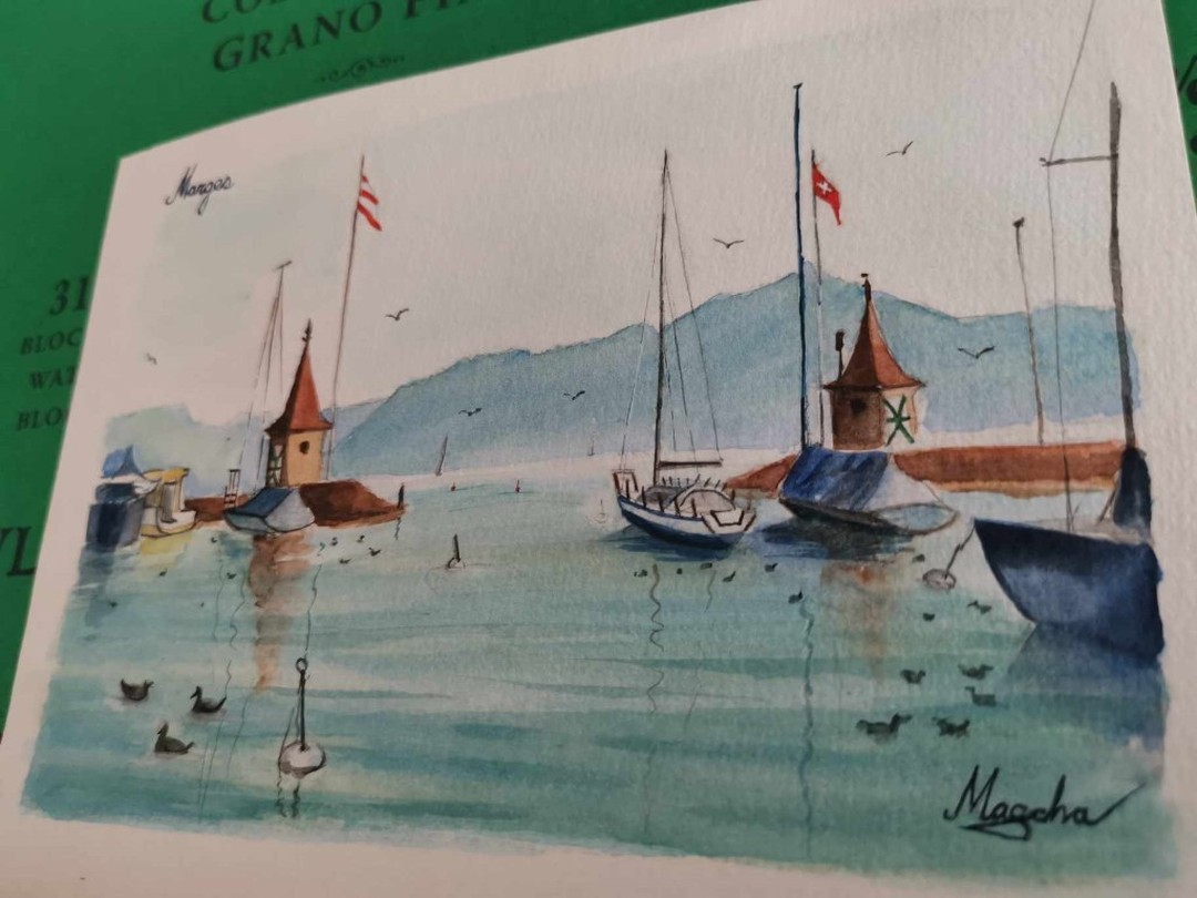Aquarelle du port de Morges, Switzerland.🤞
www.maschapaintings.com
#morges
#switzerland
#watercolor
#paintings
#harbor
#portdemorges