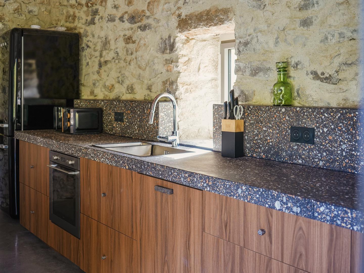 #kitchendesign #terrazzo #holiday #ardeche_tourisme #gite