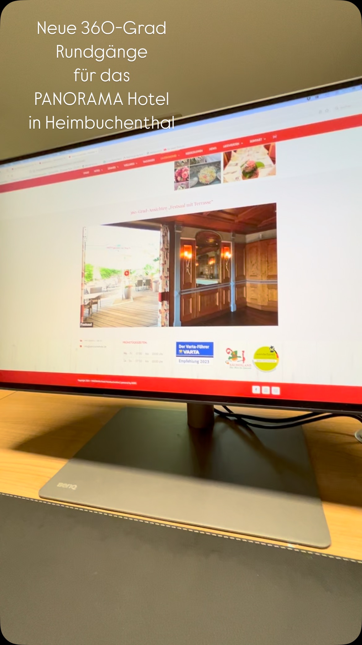 Für das @panoramahotel_heimbuchenthal haben wir neue 360-Grad Ansichten und Rundgänge erstellt und auf der Website eingebaut. Haben Sie Interesse, dann kontaktieren Sie uns www.dops.net