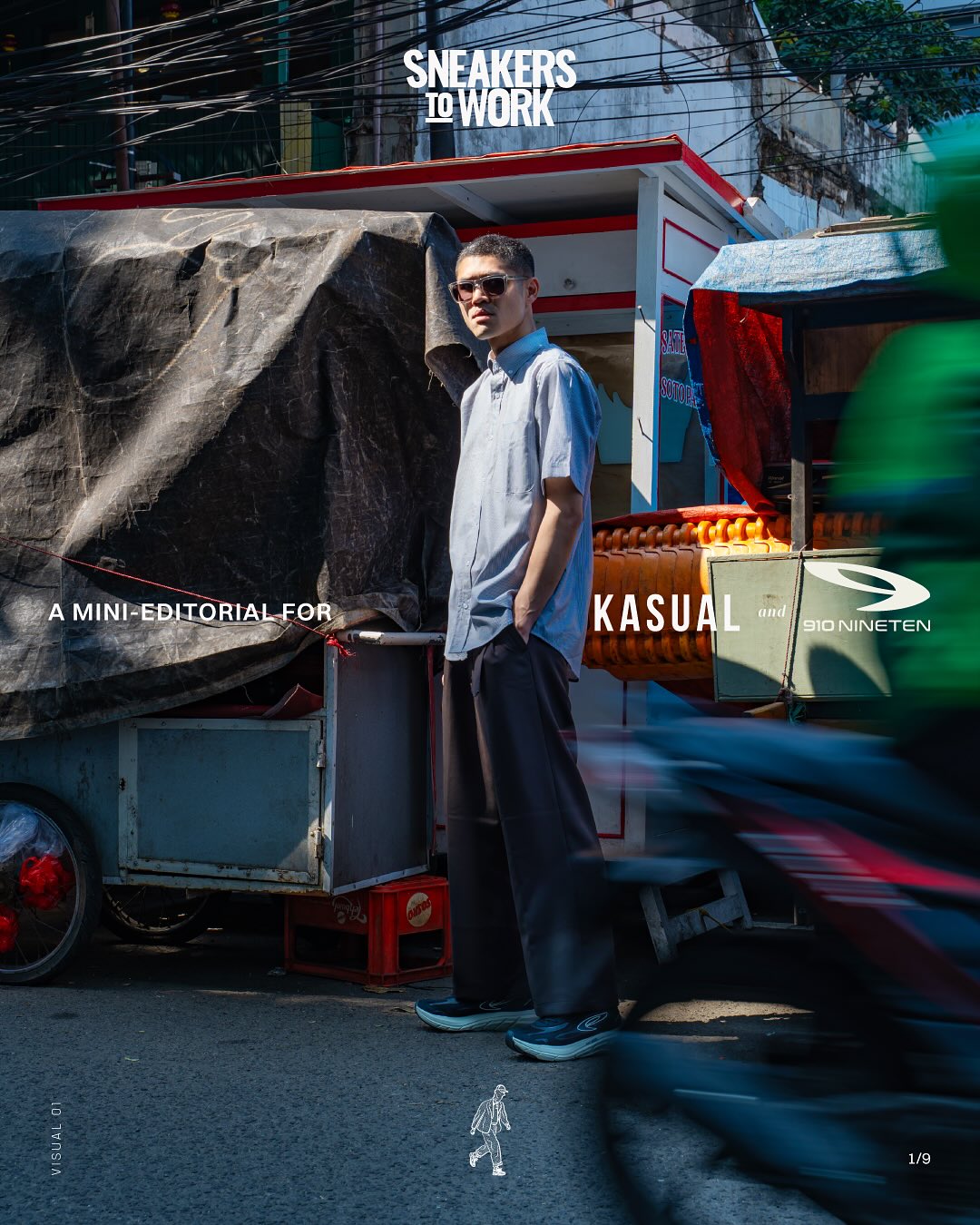 In these shifting spaces, the urban worker becomes part of the city, learning to adapt. KASUAL’s tailoring lends structure, while 910 Sportstyle’s footwear keeps pace, turning routine steps into effortless movement. Here, functionality meets the character of each brand, and sneakers are no longer just footwear. They become part of city life that never slows down, just like the people moving through it. #KASUAL #910Sportstyle #SneakersToWork ————————— Creative Direction: STW
Production: Ads Kreasi @adskreasi In these shifting spaces, the urban worker becomes part of the city, learning to adapt. KASUAL’s tailoring lends structure, while 910 Sportstyle’s footwear keeps pace, turning routine steps into effortless movement. Here, functionality meets the character of each brand, and sneakers are no longer just footwear. They become part of city life that never slows down, just like the people moving through it. #KASUAL #910Sportstyle #SneakersToWork ————————— Creative Direction: STW
Production: Ads Kreasi @adskreasi
