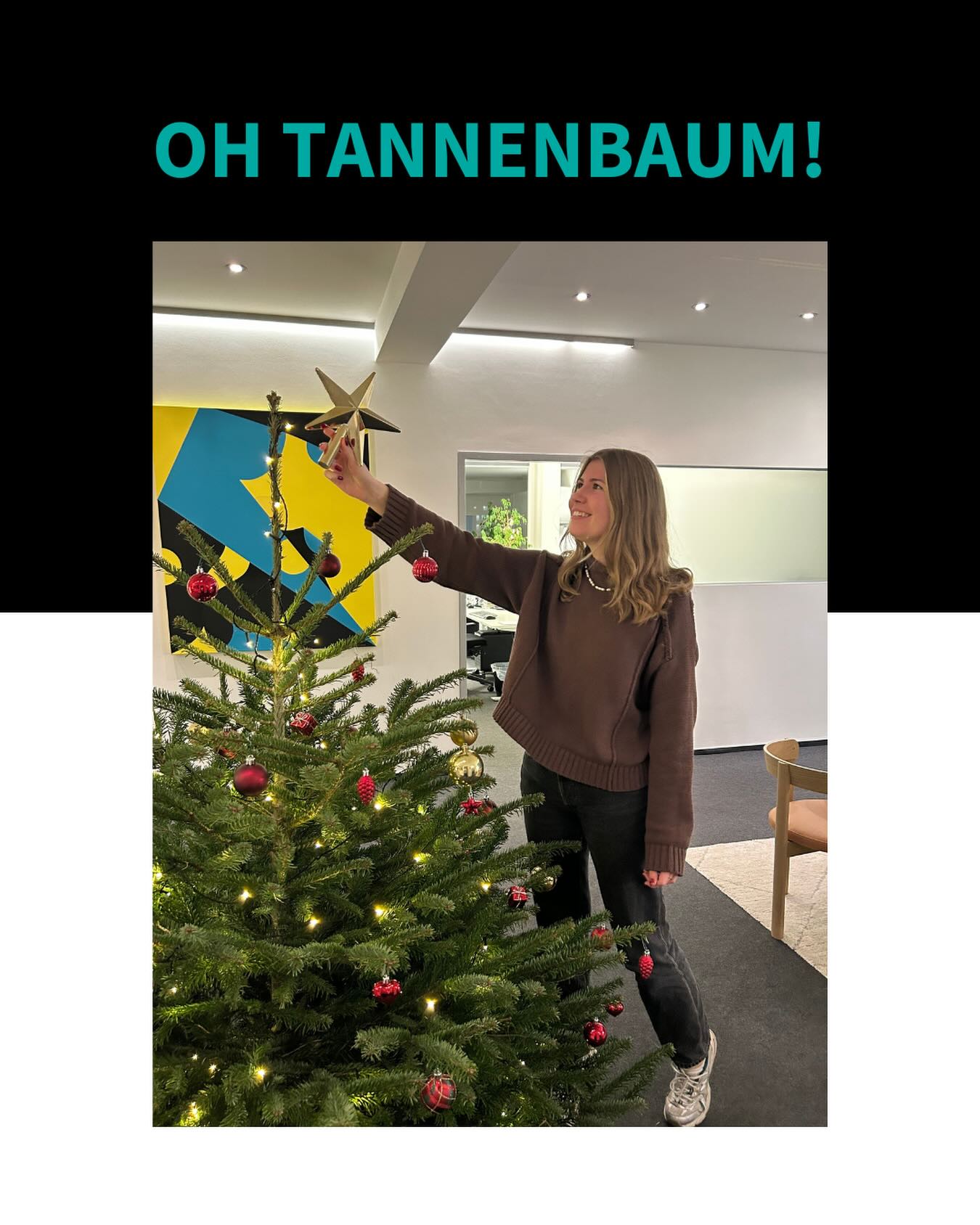 Trainee-Privileg: Lea darf den Stern auf unseren Weihnachtsbaum setzen! Eine ORCA-Tradition, die wir jedes Jahr lieben. Mission erfüllt! 🎄🌟
#teamovl #feiertage #hamburg