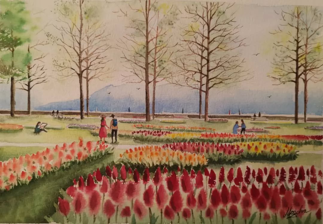Fête des tulipes à Morges. J'ai hâte de peindre sur place avec mes élèves.😊
Morges tulip festival. Looking forward to painting on-site with my students.☺️
#watercolor
#morges
#switzerland