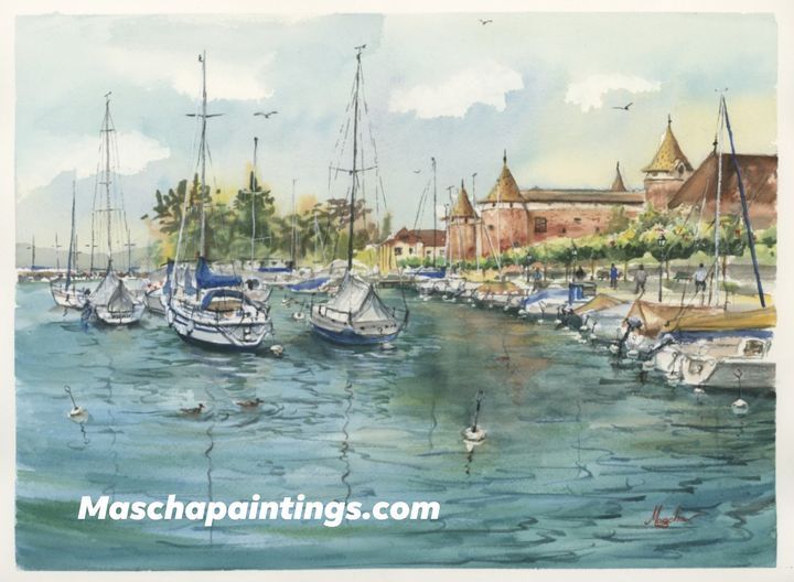 Au port de Morges pour une séance d’aquarelle en plein air.
#watercolor
#pleinair
#switzerland
#morges
#painting
#ภาพสีน้ำต่างประเทศ
#aquarelle
#landscapepainting