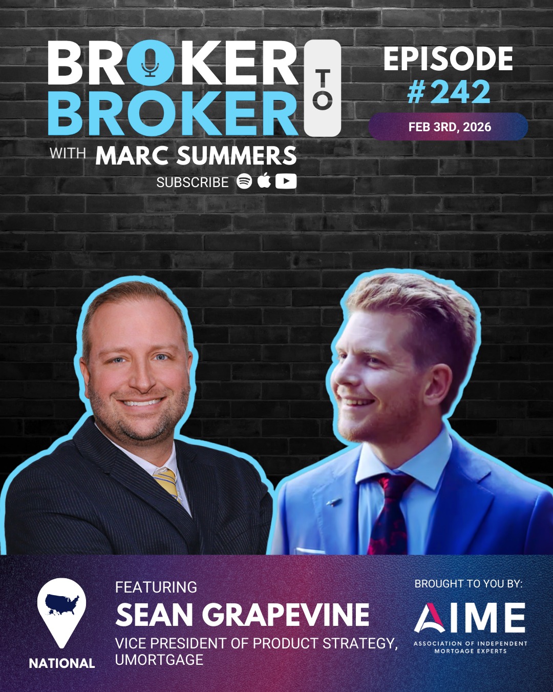 From line cook to leading product strategy at UMortgage, Sean Grapevine’s journey is as unique as his insights on sales and systems. Join Marc and Sean as they break down the real role of a CRM, how to use tech without getting overwhelmed, and why consistency is the true driver behind lasting growth.
Learn how he built his own brokerage before merging with UMortgage, why he sees his CRM as a tool for managing relationships instead of tasks, as well as how smart call-blocking and mutual accountability can eliminate friction and turn activity into pipeline.
💡 “Better to make ten calls to the wrong people than zero calls to the right people. Consistency isn’t about perfection, it’s about showing up.”
🎧 Listen now: https://aimegroup.co/B2B242
📺 Watch here: https://aimegroup.co/B2B-242
@spmgrapevine @umortgage_team
#CRM #Strategy #UMortgage #SalesTips #ProductivityHacks #BusinessGrowth #BrokerToBroker #MortgageTech #BrokersAreBest #AIME #Podcast #Network