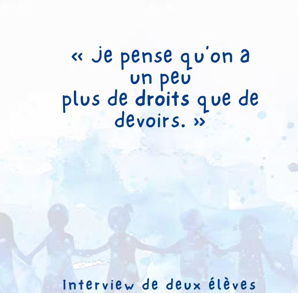 Les droits et devoirs vu par deux élèves du CO d'Octodure.L'article complet est dans le dernie....