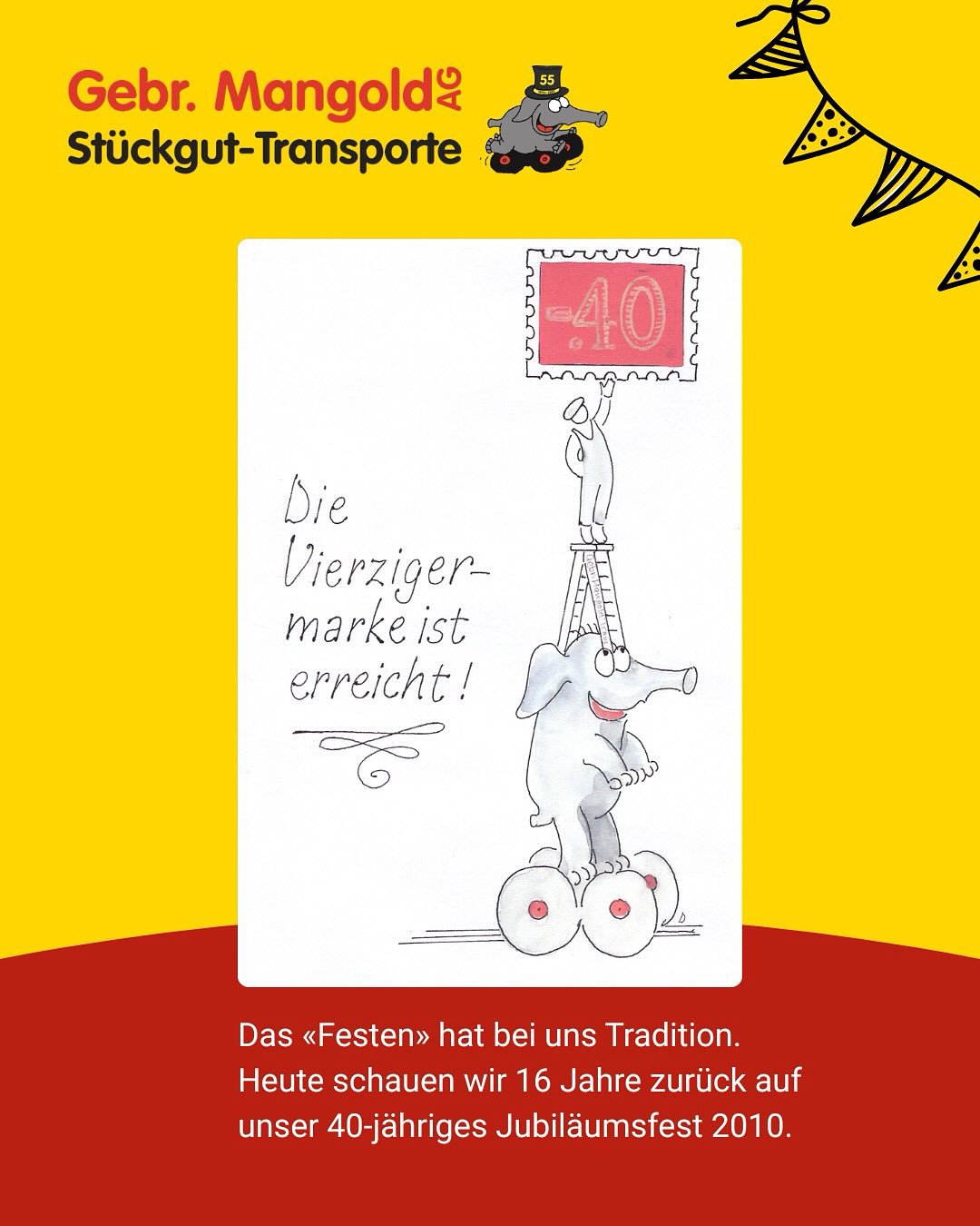 🥁 Unser heutiger #flashbackfriday führt uns 16 Jahre in die Vergangenheit. 2010 hat die Firma Gebr. Mangold das 40-jährige Bestehen gebührend gefeiert. 🍾
Wer war beim Jubiläumsfest dabei? 🥳
#gebrmangoldag#56jahremangold#flashback