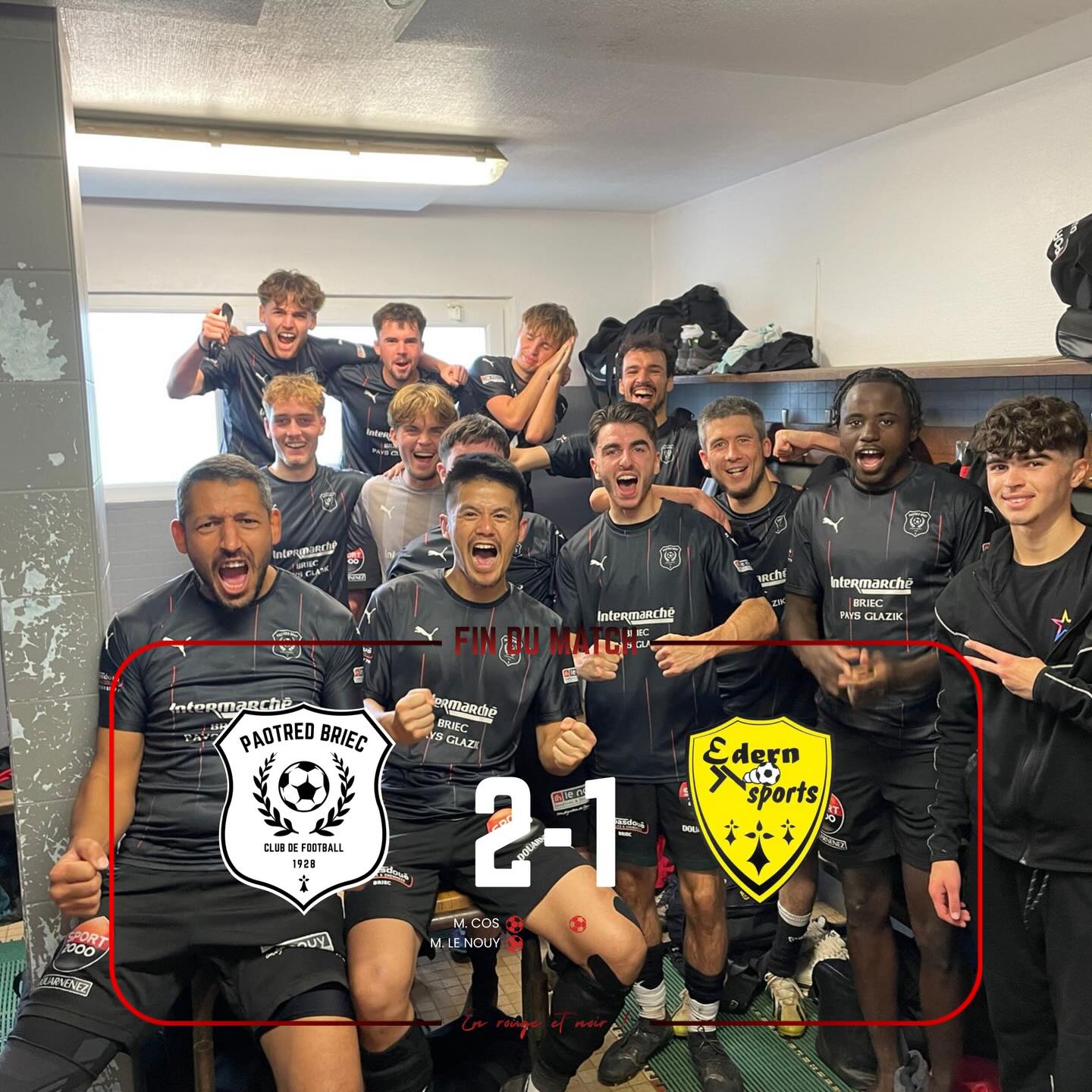 🔴⚫ Résultats du week-end Équipe fanion ❌ Défaite 3…