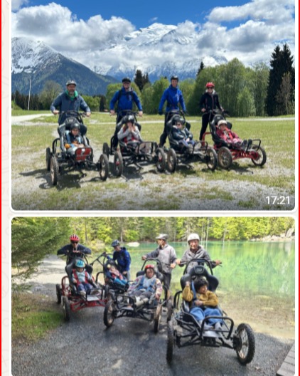 GRACE A DEUX PETITES TROUEES ensoleillées, l'Equipe de Loisirs Assis Evasion est repartie sur les sentiers en CIMGO pour faire plaisir à HUIT JEUNES de l'IME de Passy !
Pause photo au bord du Lac Vert et à Plaine Joux avant de redescendre sur Passy... merci à
@atmbinfo et à L'@agence_du_sport qui participent au financement des sorties et à l'investissement dans le matériel @tessier_adaptive_sports @aller_plus_haut @passymontblanc @région Auvergne-Rhône-Alpes Voir moins