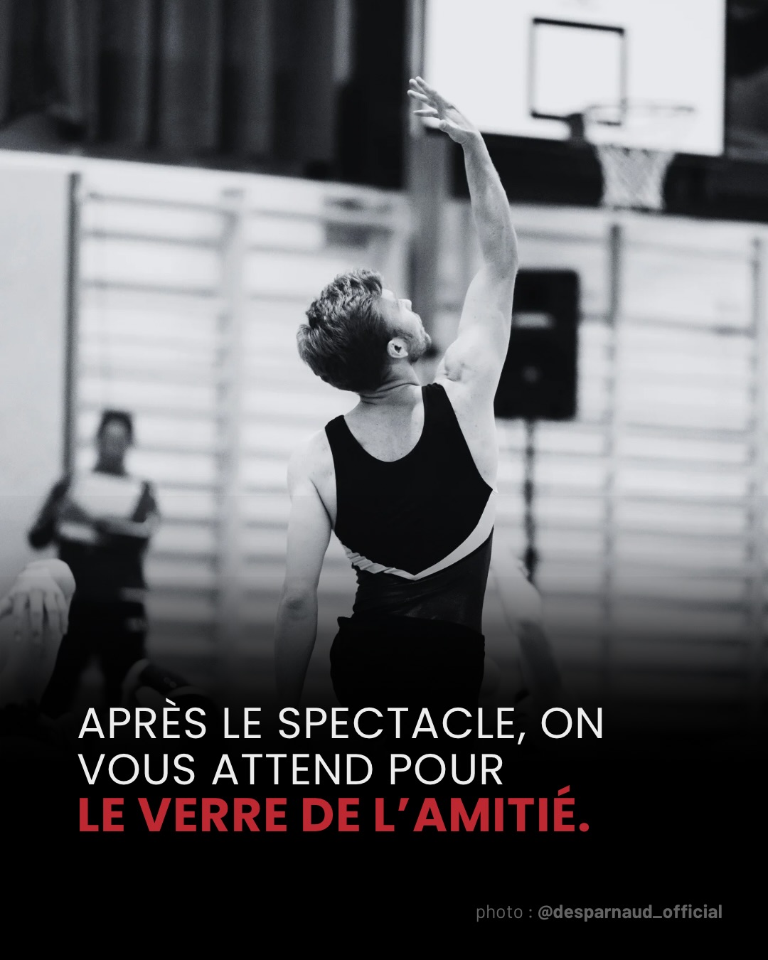 La fin de la saison approche ! 🤸♀️✨
Vendredi 12 juin, nos gymnastes, petits et grands vous présenteront le fruit d’une année de travail, de passion et d’efforts. Spectacle garanti !
📅 Vendredi 12 juin
🕐 Dès 18h45
📍 Collège de Sous-Ville, Avenches
🎟️ Entrée libre
🥂 Verre de l’amitié à l’issue du spectacle
On compte sur vous pour venir soutenir
nos gymnastes !
Likez ❤️ et partagez 🔁 !
📸 @desparnaud_official & @yannallisson