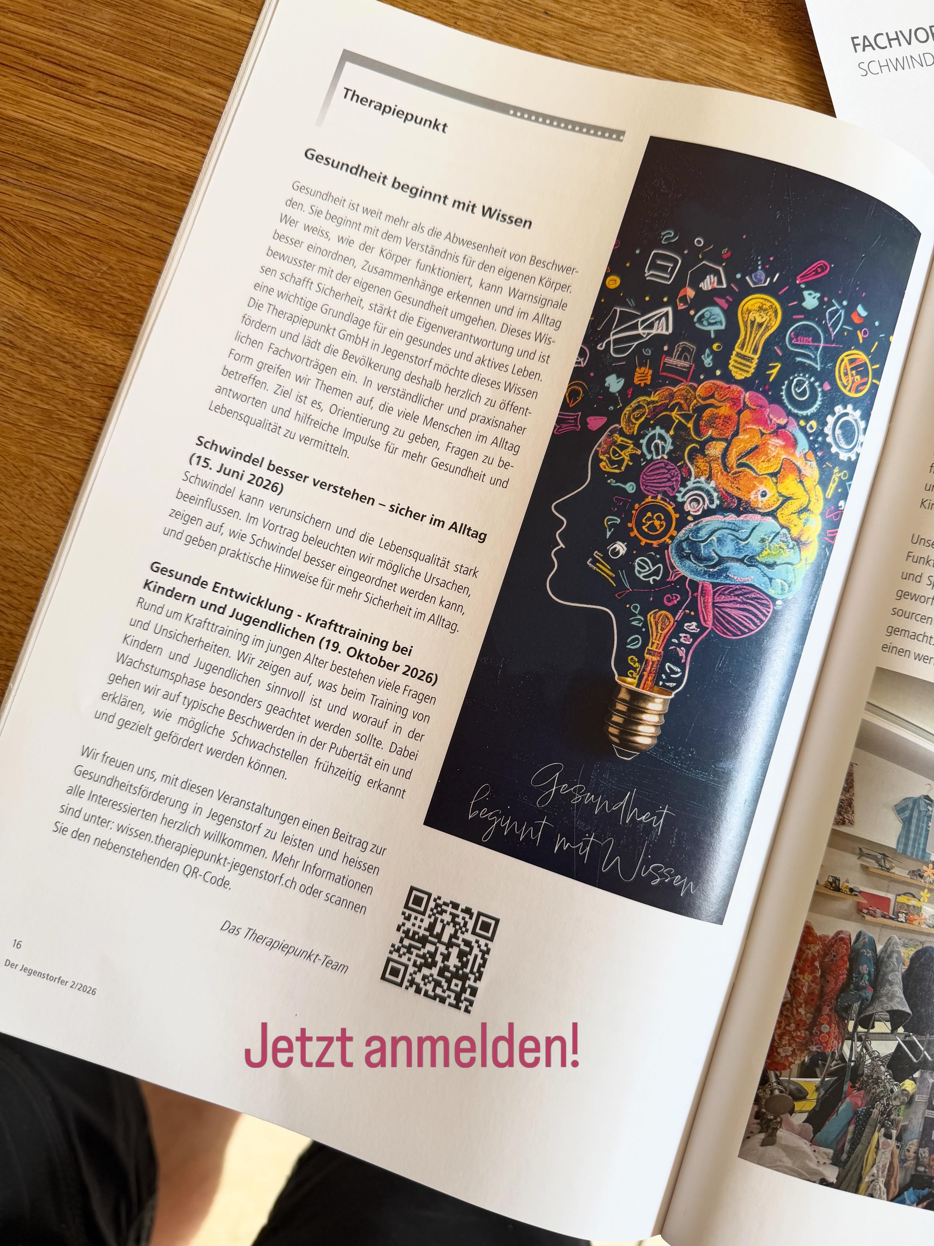 Jetzt anmelden! #3303 #jegenstorf #physiotherapie #schwindelWir freuen uns auch euch!