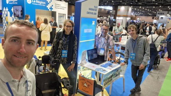 NOUS AVONS EU LE PLAISIR DE PARTICIPER au Salon HANDICA, à Eurexpo Lyo, sur le Stand de la Région Auvergne Rhône-Alpes ; beaucoup de monde, beaucoup de demandes d'informations... Autoroutes et Tunnel du Mont Blanc Région Auvergne-Rhône-Alpes Merci à @la Région Rhône Alpes de son soutien toujours efficace. @region_auvergnerhonealpes