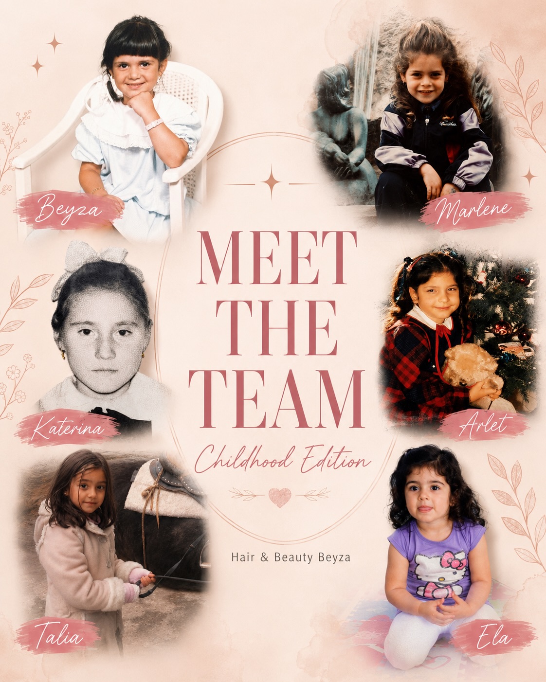 Meet the Team – Childhood Edition 🤍Bevor wir eure Haare verschönert, Trends umgesetzt und ....